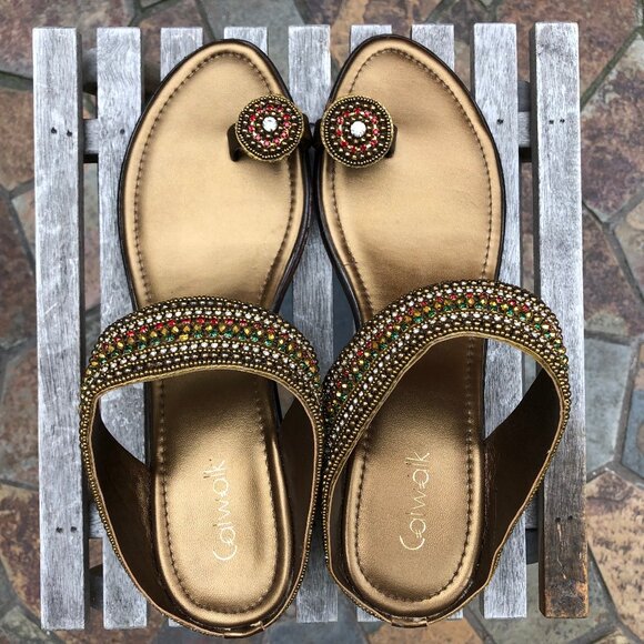 Beaded Thong Sandals - Picture 6 of 7